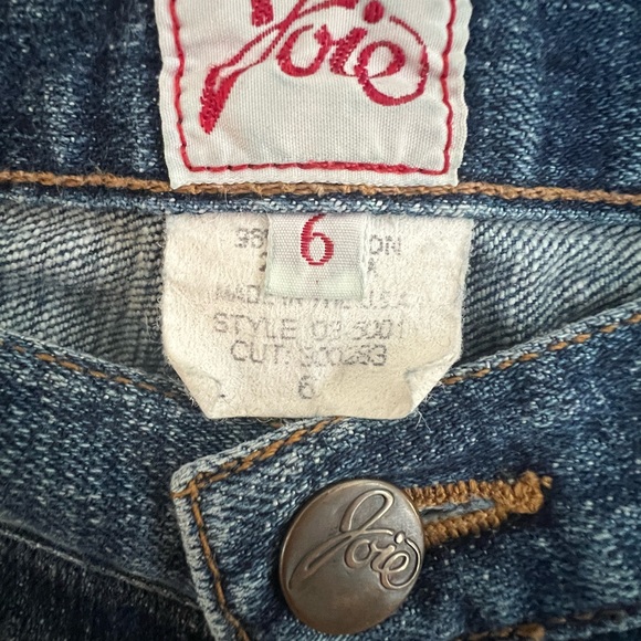 Joie denim pocket mini-skirt-size 6(fits like2/4) EUC - Picture 3 of 5